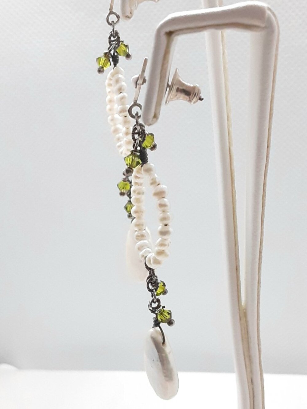 NEW Ivy Stella 925 Drop Pearl Post Earrings for the Bride - Picture 6 of 8